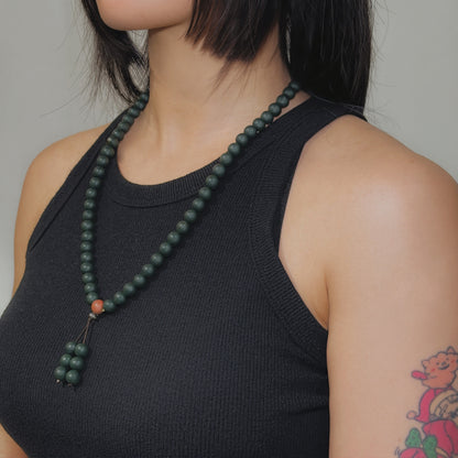 Green Tea Aroma Necklace | 66-Bead
