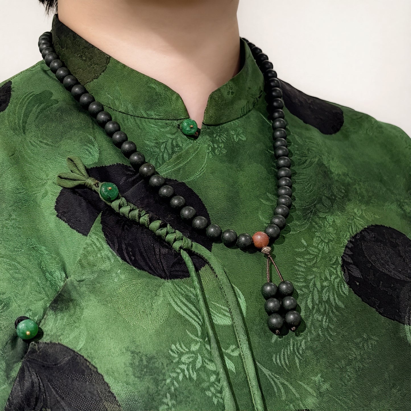Green Tea Aroma Necklace | 66-Bead