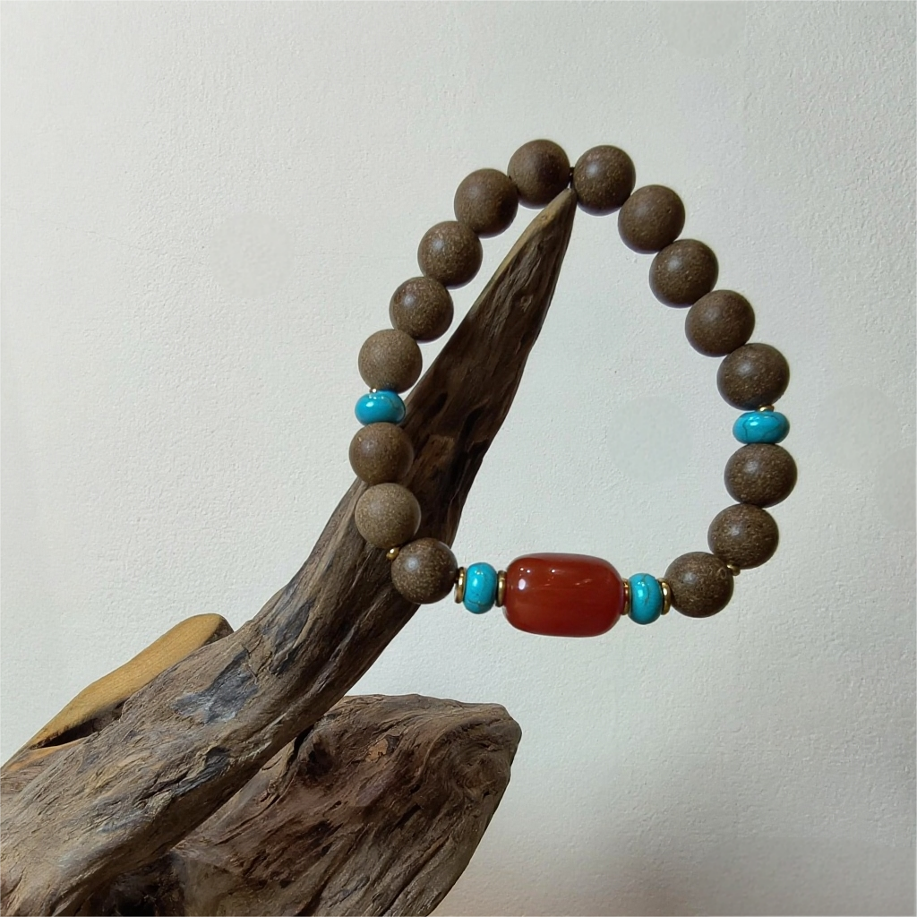 Virgo | Earth Whisper | Aroma Crystal Bracelet with Turquoise and Agate (Inner Peace & Balance)