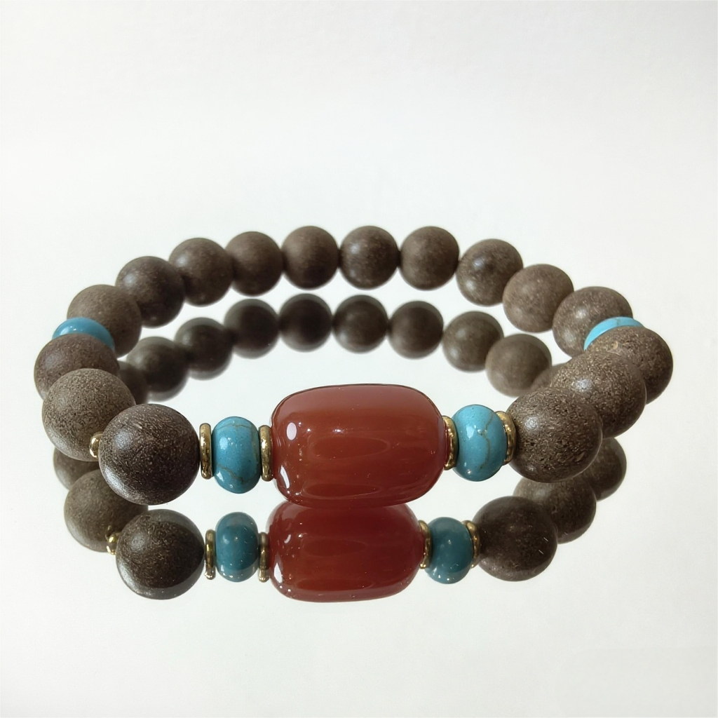 Virgo | Earth Whisper | Aroma Crystal Bracelet with Turquoise and Agate (Inner Peace & Balance)