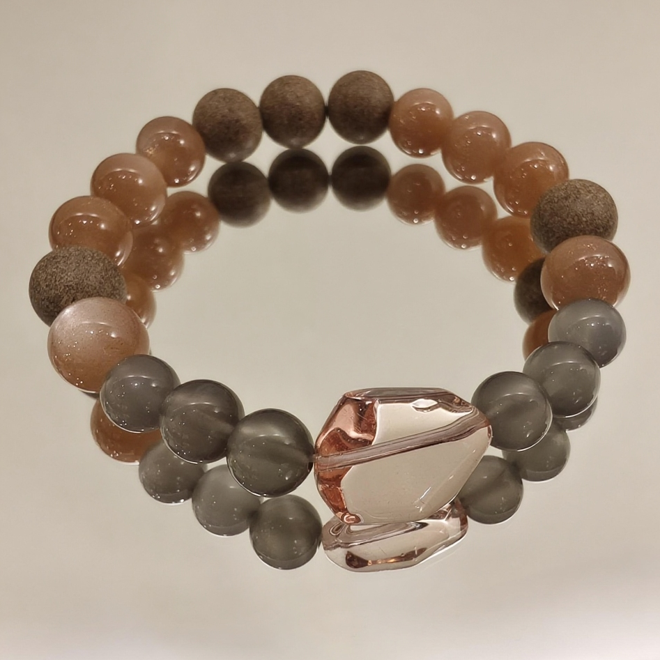 Cancer | Inner Tide | Aroma Crystal Bracelet with Moonstone (Sleep & Healing)