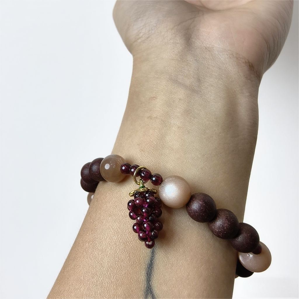 Virgo | Mercury Flow | Aroma Crystal Bracelet with Garnet and Rose Quartz (Clarity and Love)