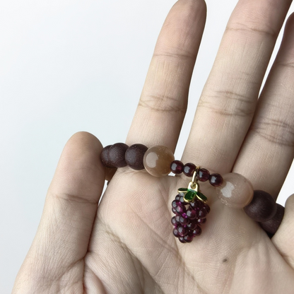 Virgo | Mercury Flow | Aroma Crystal Bracelet with Garnet and Rose Quartz (Clarity and Love)