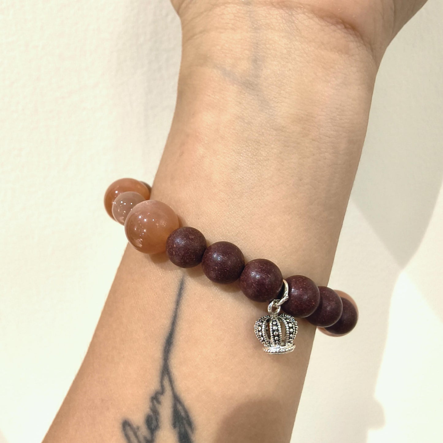 Leo | Solar Flame | Aroma Crystal Bracelet with Rutilated Quartz (Confidence & Vitality)