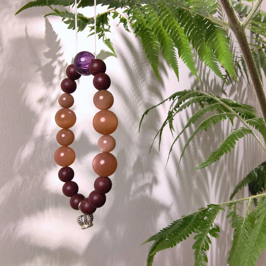 Leo | Solar Flame | Aroma Crystal Bracelet with Rutilated Quartz (Confidence & Vitality)